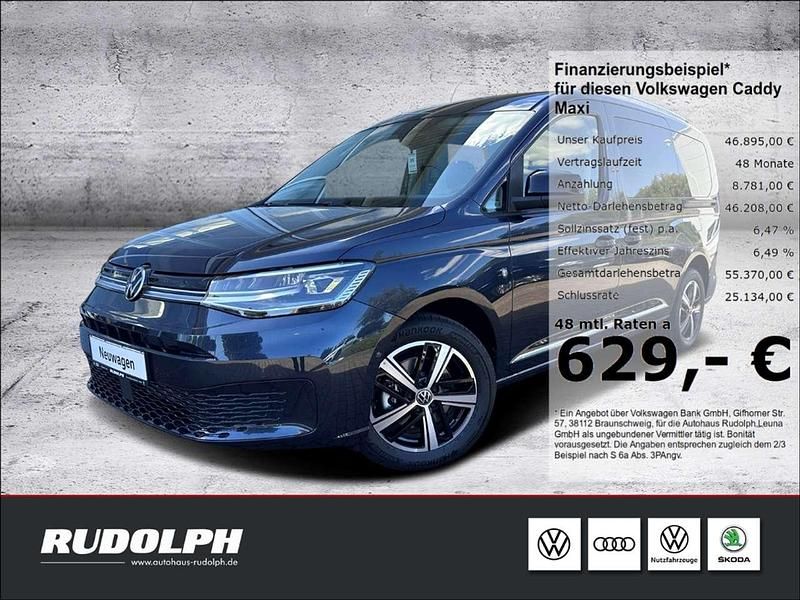 Blau Neu 2024 VW Caddy Style Van / Kleinbus | 54.990 € - Bild 1/4