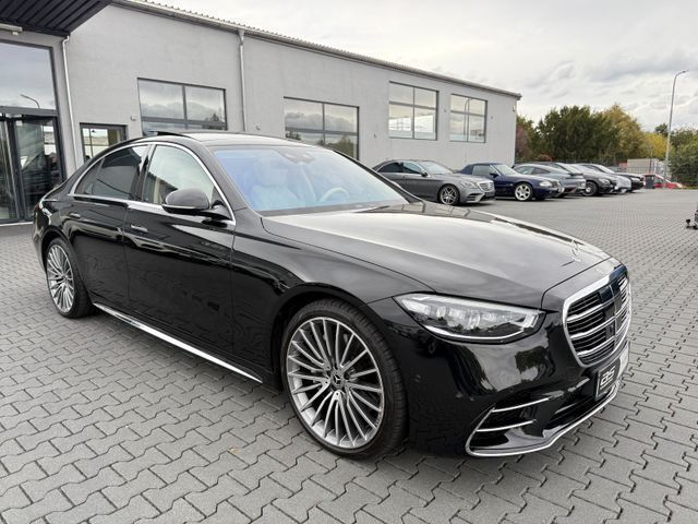 Obsidianschwarz metalliclack Gebraucht 2021 Mercedes S400 AMG Limousine | 86.880 € (Fairer Preis) - Bild 1/4
