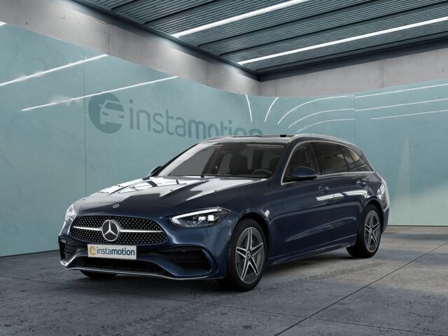 Blau Gebraucht 2024 Mercedes C220 Kombi | 49.230 € - Bild 1/2