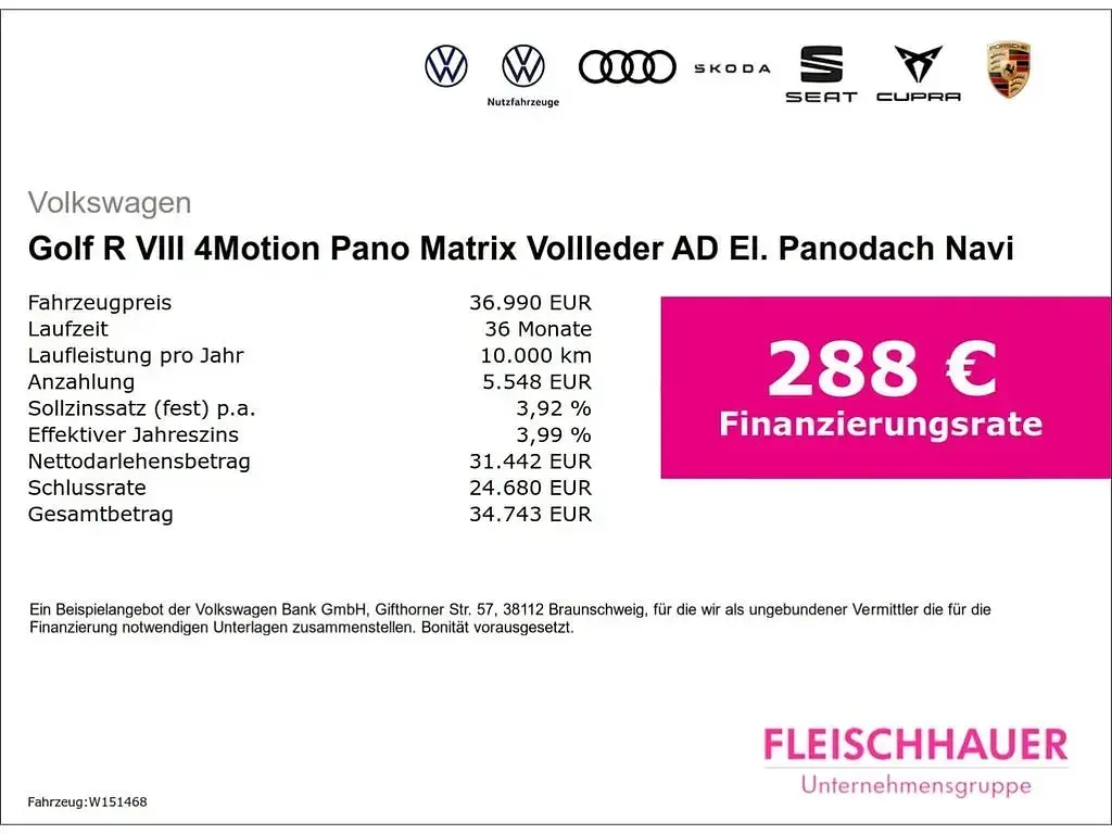 Gebraucht VW Golf VIII R 320 PS (235 kW) 2023 Schwarz Limousine