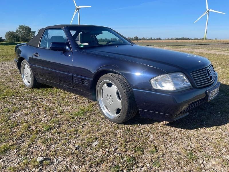 Blau Gebraucht 1985 Mercedes SL280 AMG Cabrio | 14.900 € - Bild 1/4