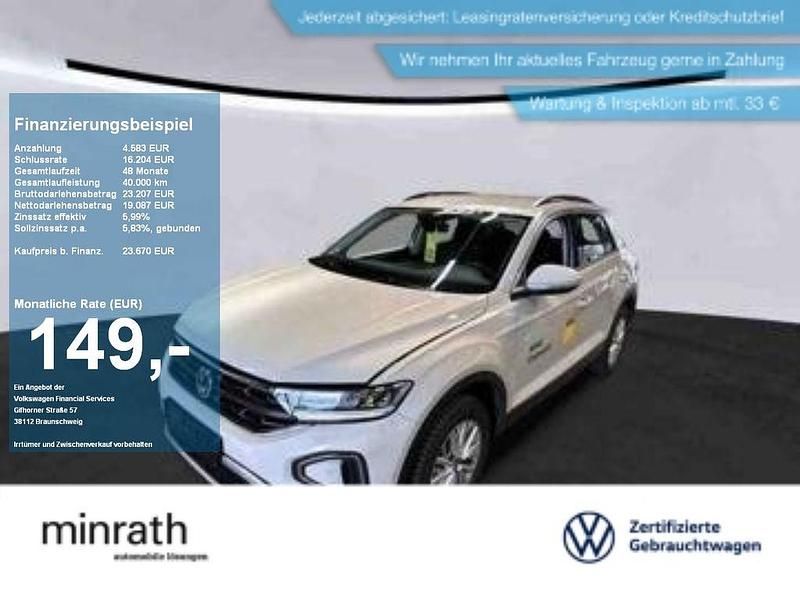 Grau Gebraucht 2024 VW T-Roc Life SUV | 23.670 € (Superpreis) - Bild 1/4