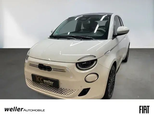 Weiss Gebraucht 2023 Fiat 500e Cabrio | 30.430 € (Teuer) - Bild 1/4