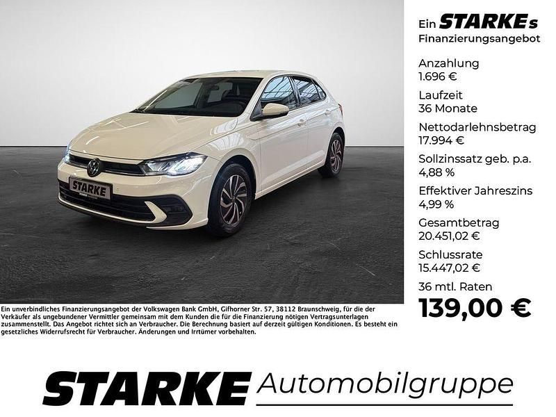 Weiß Gebraucht 2025 VW Polo Life Limousine | 19.690 € (Guter Preis) - Bild 1/4