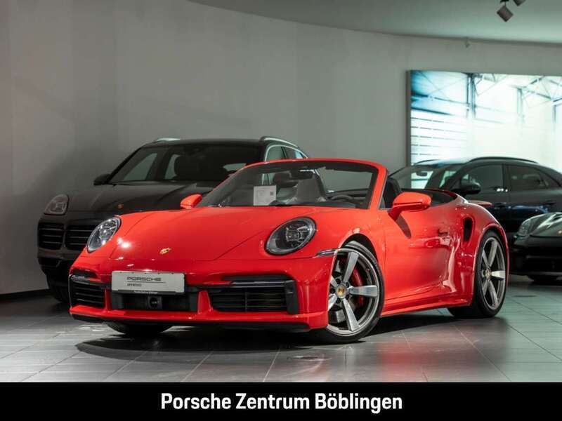 Rot Gebraucht 2021 Porsche 911 Turbo Cabriolet Cabrio | 179.980 € (Superpreis) - Bild 1/4