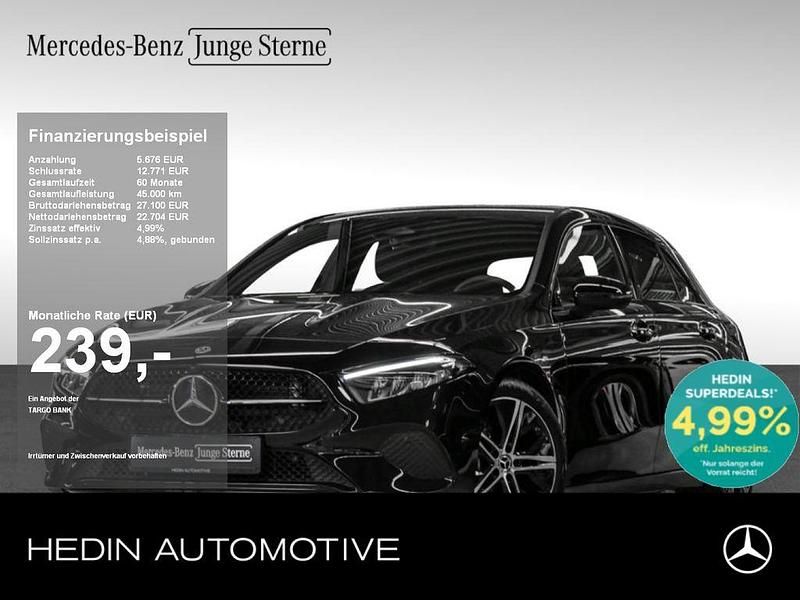 Schwarz Gebraucht 2024 Mercedes A200 Progressive Limousine | 28.180 € (Fairer Preis) - Bild 1/4