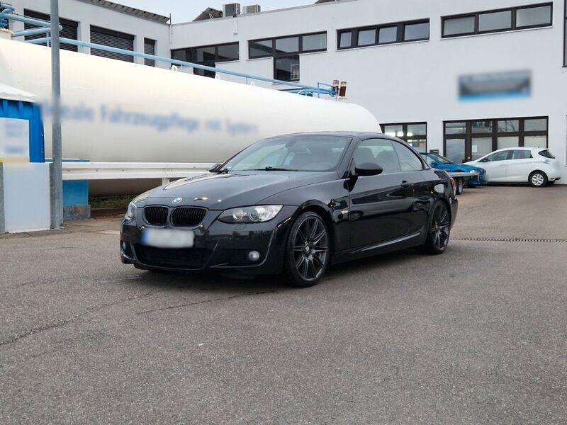 Schwarz Gebraucht 2009 BMW 325 Cabriolet M Sport Cabrio | 13.999 € (Fairer Preis) - Bild 1/4