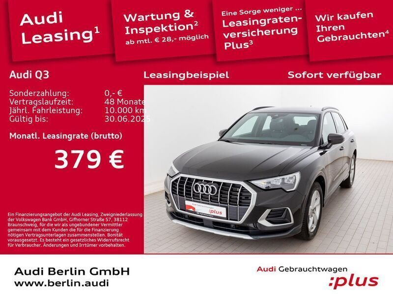 Schwarz Gebraucht 2024 Audi Q3 Advanced Plus SUV | 37.900 € (Guter Preis) - Bild 1/3