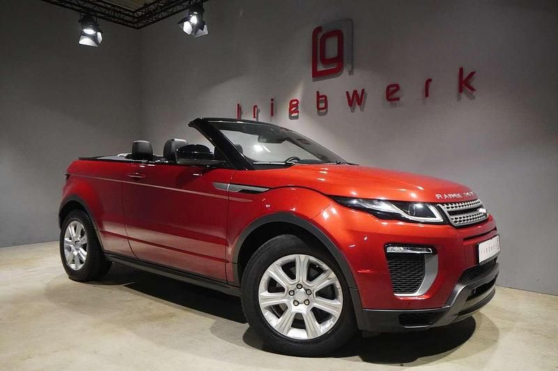 Rot Gebraucht 2016 Land Rover Range Rover evoque SE Dynamic Cabrio | 28.441 € (Teuer) - Bild 1/4