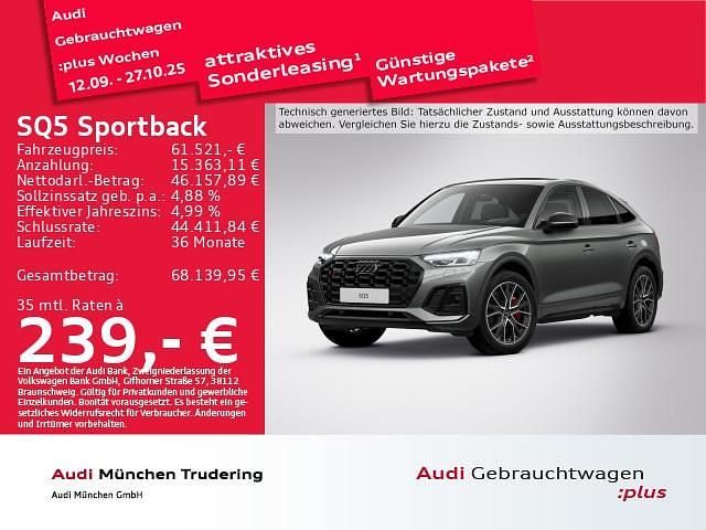 Chronosgrau metallic Gebraucht 2023 Audi SQ5 Sportback Ambiente SUV | 61.521 € (Fairer Preis) - Bild 1/2