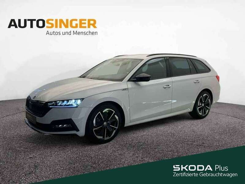 Moonweiss metallic Gebraucht 2024 Skoda Octavia SportLine Kombi | 32.880 € (Guter Preis) - Bild 1/4