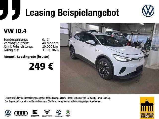 Weiß Gebraucht 2022 VW ID.4 Pure SUV | 20.397 € (Guter Preis) - Bild 1/3