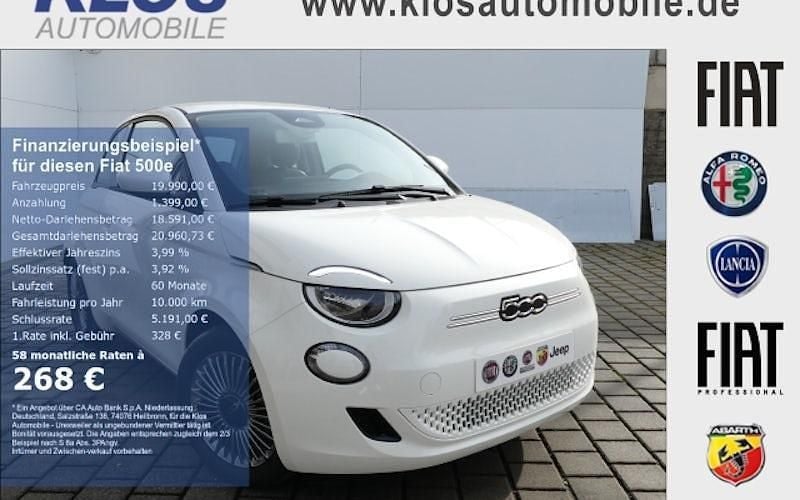 Weiß Gebraucht 2023 Fiat 500e Icon Limousine | 19.990 € (Superpreis) - Bild 1/4