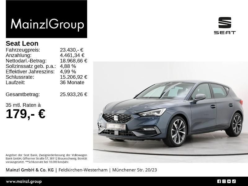 Grau Gebraucht 2020 Seat Leon FR Limousine | 25.660 € (Teuer) - Bild 1/3