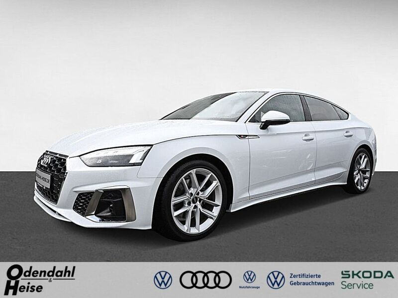 Gletscherweiß (metallic) Gebraucht 2023 Audi A5 Coupé | 35.750 € (Guter Preis) - Bild 1/4