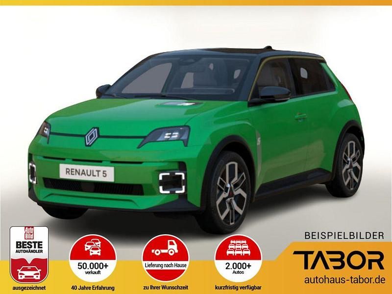 Grün (pop green! + black pearlschwarz) Neu 2025 Renault R5 Komfort Kleinwagen | 32.024 € (Fairer Preis) - Bild 1/1