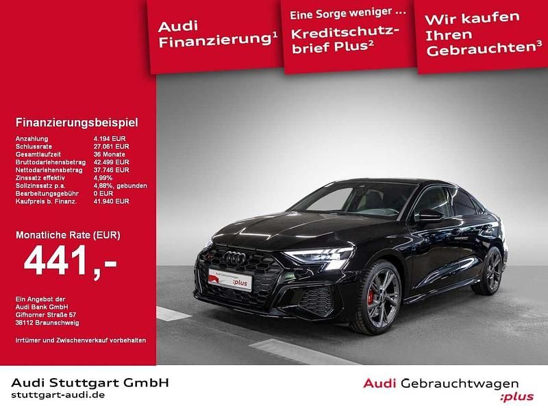 Mythosschwarz metallic Gebraucht 2023 Audi S3 Ambiente Limousine | 41.940 € (Fairer Preis) - Bild 1/2