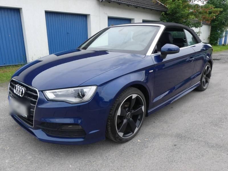 Blau Gebraucht 2016 Audi A3 Cabriolet S-Line Cabrio | 18.850 € (Fairer Preis) - Bild 1/4