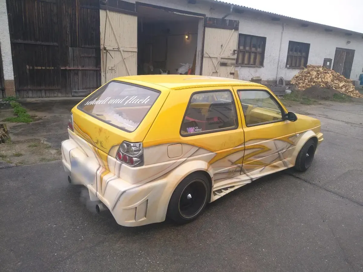 Brugt VW Golf II 140 HK (102 kW) 1990 Gul Hatchback