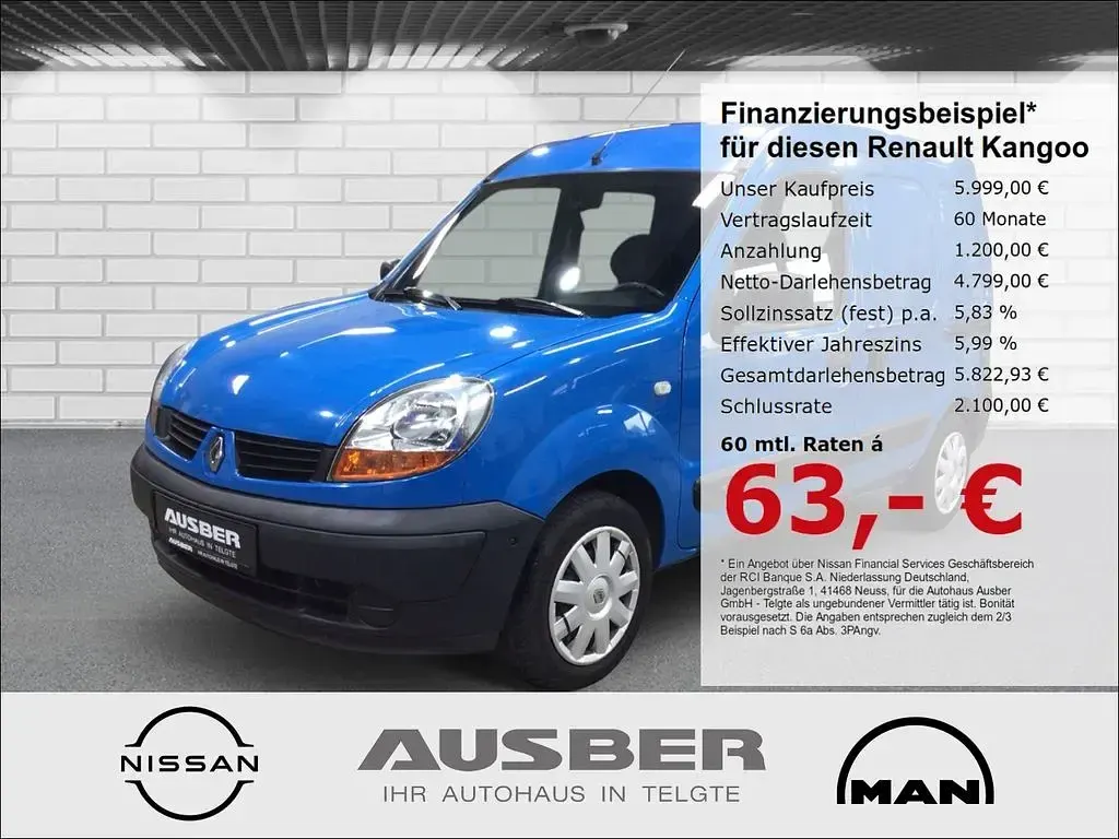 Gebraucht Renault Kangoo 95 PS (69 kW) 2007 Van / Kleinbus