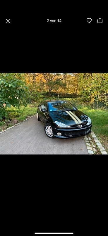 Silber Gebraucht 2005 Peugeot 206 CC Cabrio | 600 € - Bild 1/4
