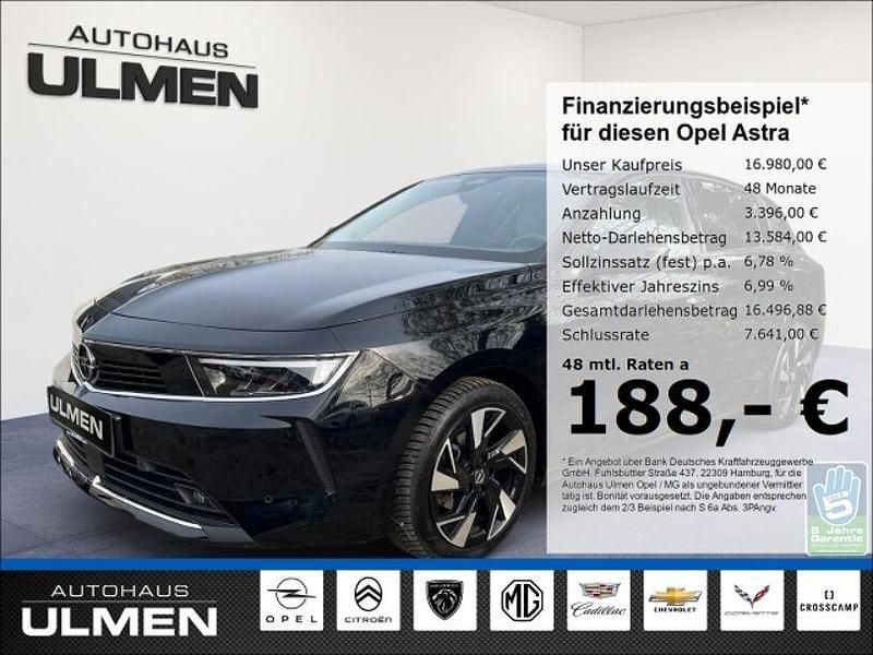 Gebraucht Opel Astra Elegance 131 PS (96 kW) 2022 Schwarz Limousine