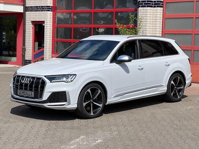 Gletscherweiß metallic Gebraucht 2019 Audi SQ7 Sport SUV | 44.863 € (Teuer) - Bild 1/4