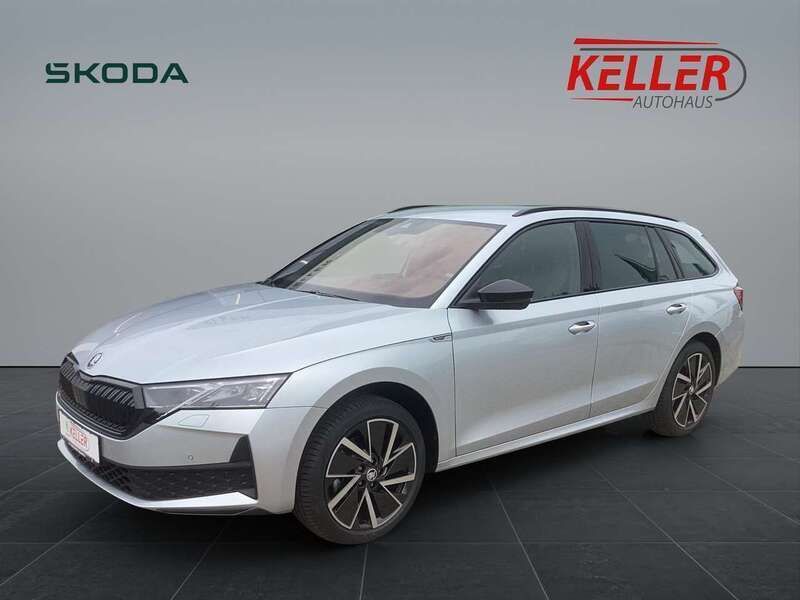 Brilliantsilber metallic Gebraucht 2025 Skoda Octavia SportLine Kombi | 34.875 € (Fairer Preis) - Bild 1/4