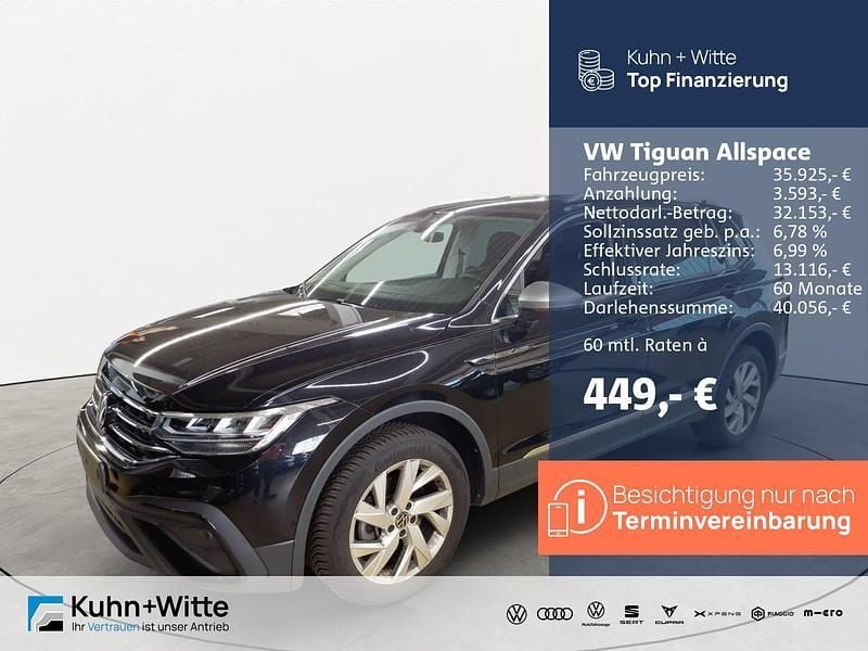 Deep black perleffekt Gebraucht 2024 VW Tiguan Allspace Life SUV | 35.925 € (Fairer Preis) - Bild 1/4