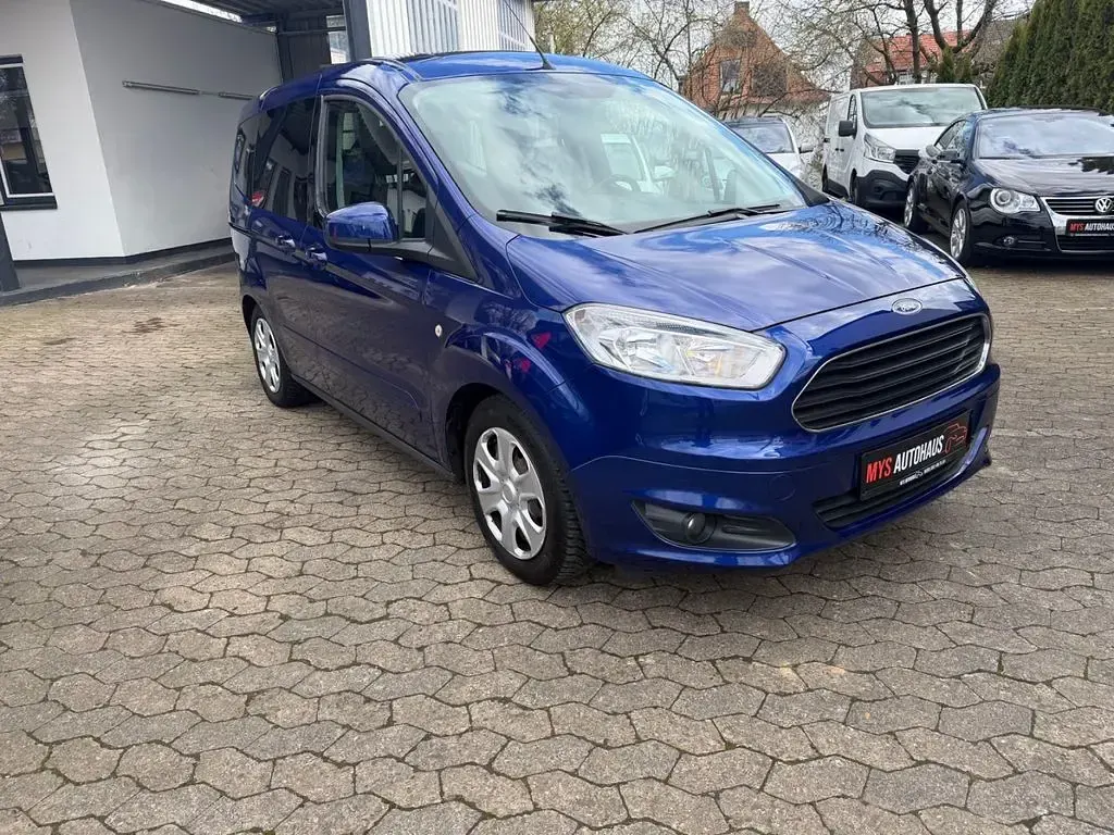 Gebraucht Ford Tourneo Courier Trend 101 PS (74 kW) 2015 Blau Van / Kleinbus