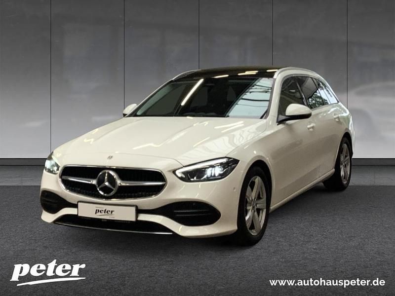 Unilack polarweiß Gebraucht 2022 Mercedes C220 Avantgarde Kombi | 23.610 € (Guter Preis) - Bild 1/4