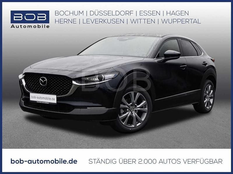 Jet black (schwarz) Gebraucht 2025 Mazda CX-30 Exclusive-Line SUV | 28.555 € (Superpreis) - Bild 1/3