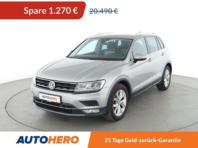 Grau Gebraucht 2017 VW Tiguan Highline SUV | 19.220 € (Guter Preis) - Bild 1/3