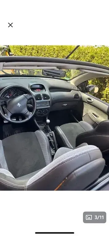 Gebraucht Peugeot 206 CC RC 109 PS (80 kW) 2006 Schwarz Cabrio