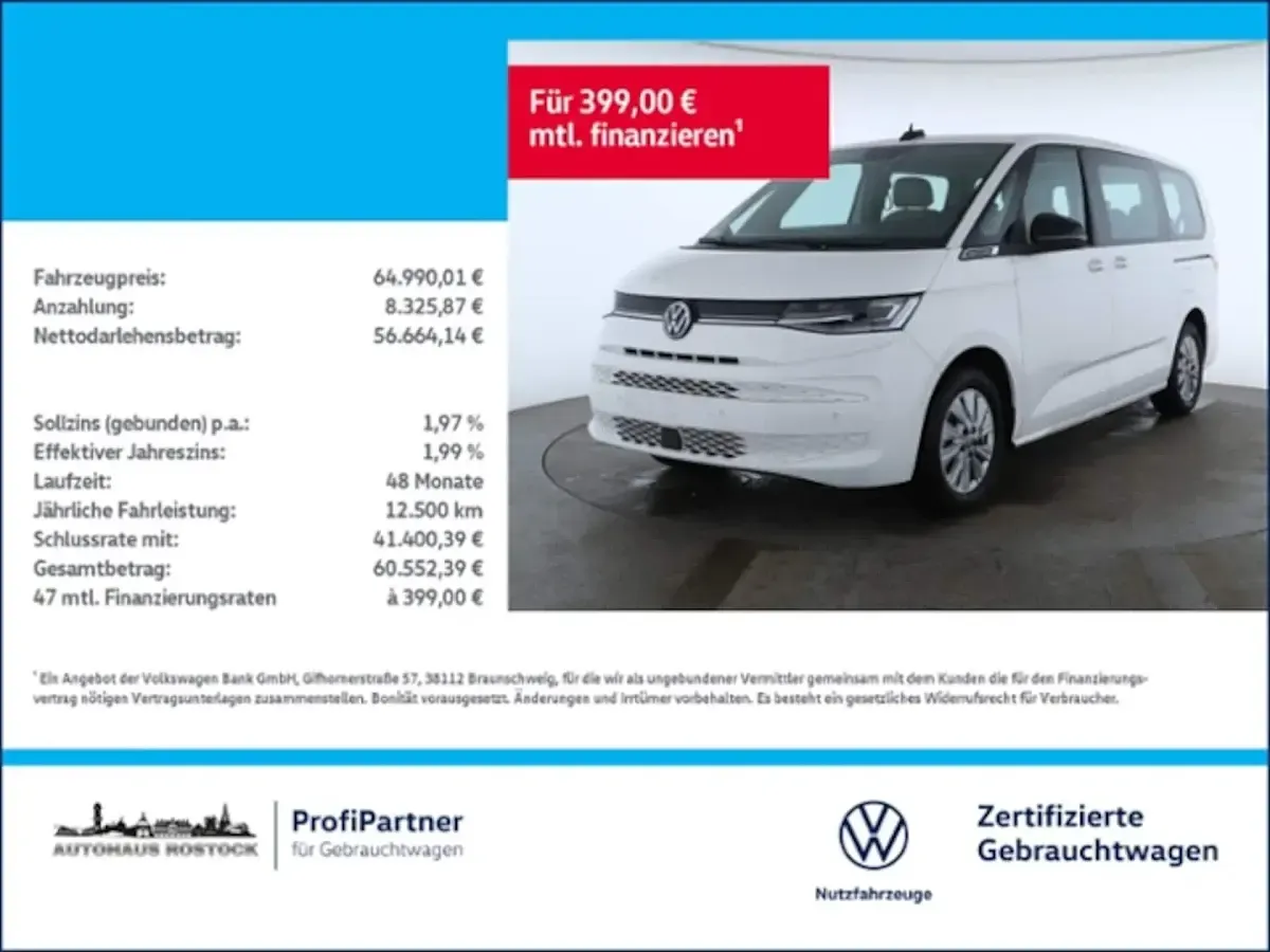 Gebraucht VW Multivan Life 150 PS (110 kW) 2025 Van / Kleinbus