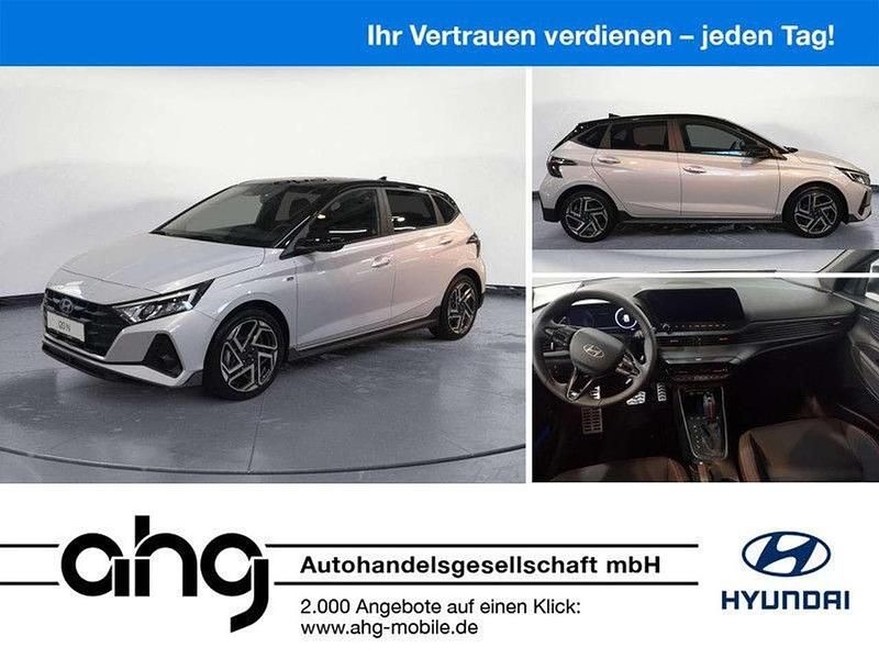 Lumen grey/ phantom black Neu 2025 Hyundai i20 N Line Limousine | 24.999 € (Teuer) - Bild 1/4