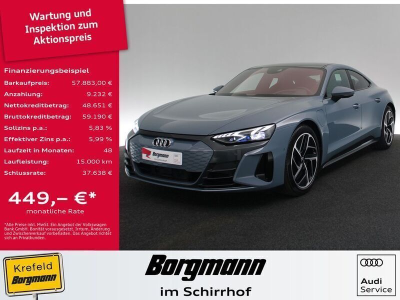 Grau Gebraucht 2022 Audi e-tron GT quattro Sport Limousine | 58.992 € (Teuer) - Bild 1/4