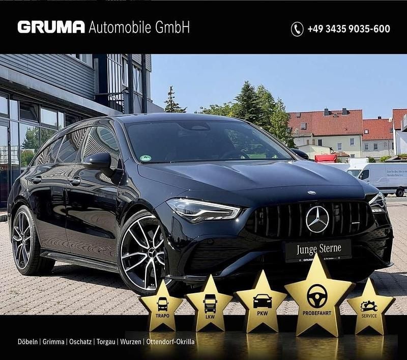 Unilack nachtschwarz Gebraucht 2023 Mercedes CLA35 AMG Premium Kombi | 48.460 € (Fairer Preis) - Bild 1/4