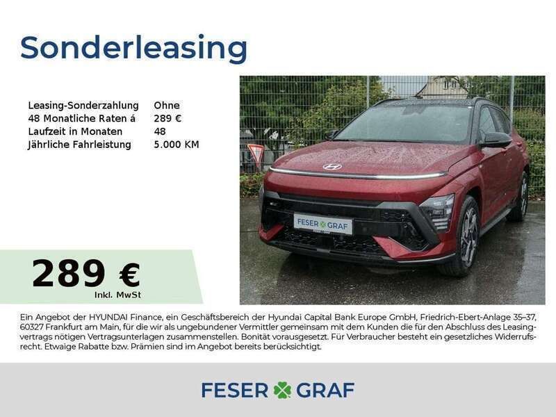 Ultimate red Neu 2025 Hyundai Kona N Line SUV | 32.990 € (Fairer Preis) - Bild 1/4