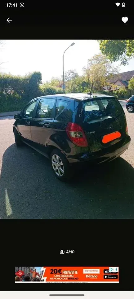 Gebraucht Mercedes A160 95 PS (69 kW) 2011 Schwarz Kleinwagen