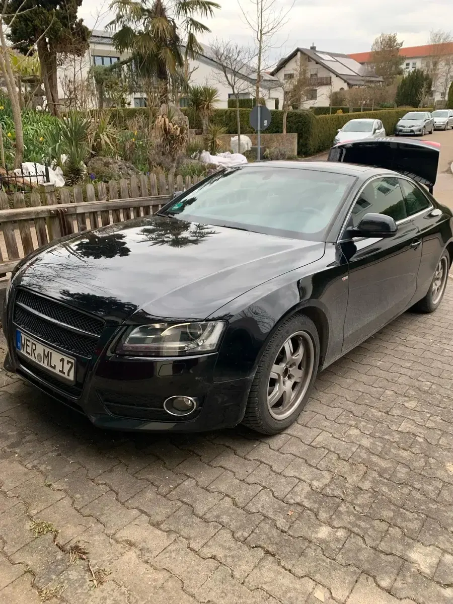 Second-hand Audi A5 S-Line 170 CP (125 kW) 2008 Negru Coupe