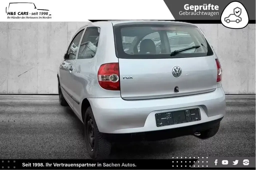 Gebraucht VW Fox 54 PS (39 kW) 2007 Silber Kleinwagen