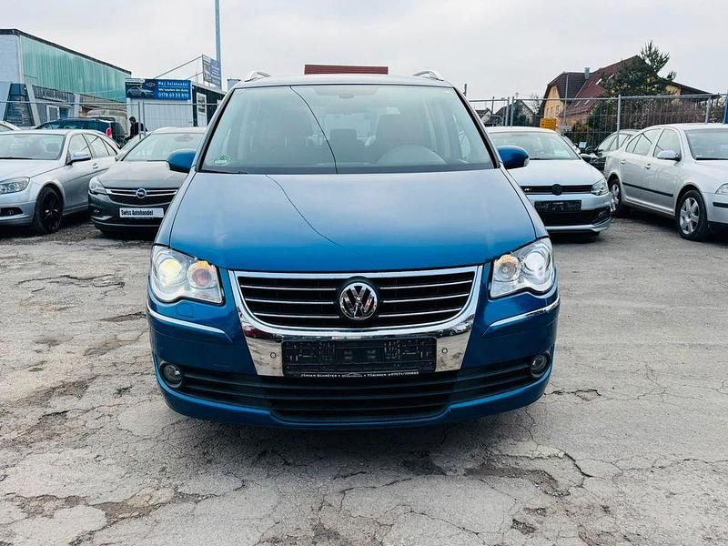Gebraucht VW Touran Conceptline 105 PS (77 kW) 2007 Blau Van / Kleinbus