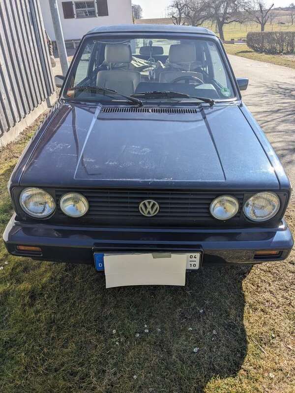 Blau Gebraucht 1991 VW Golf Cabriolet Classicline Cabrio | 7.500 € - Bild 1/4