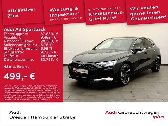 Gebraucht Audi A3 Advanced Plus 150 PS (110 kW) 2024 Schwarz Limousine