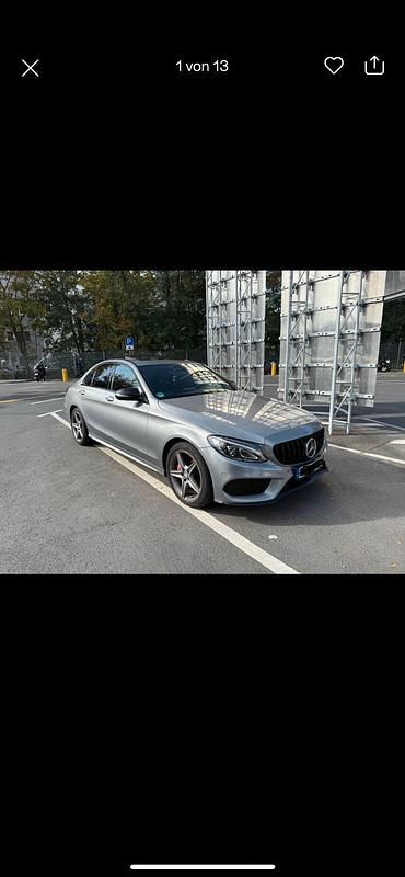 Silber Gebraucht 2016 Mercedes C220 AMG Limousine | 17.000 € (Guter Preis) - Bild 1/4