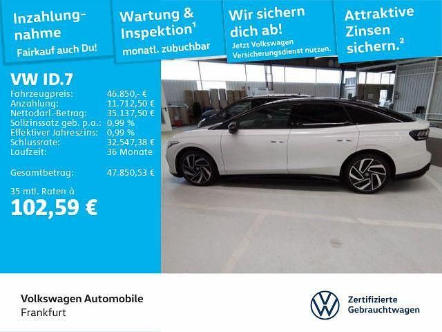 Weiß Gebraucht 2024 VW ID.7 Pro Limousine | 46.850 € (Fairer Preis) - Bild 1/4