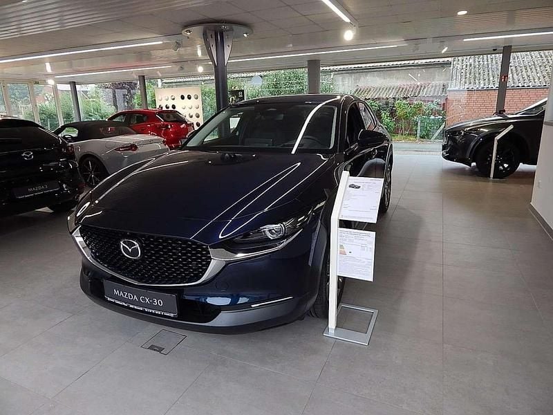 Deep crystal blue Neu 2025 Mazda CX-30 Exclusive-Line SUV | 34.890 € - Bild 1/4