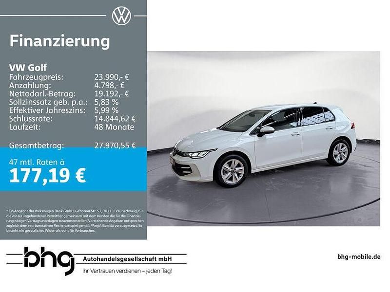 Gebraucht VW Golf VIII Life 116 PS (85 kW) 2025 Weiß Limousine