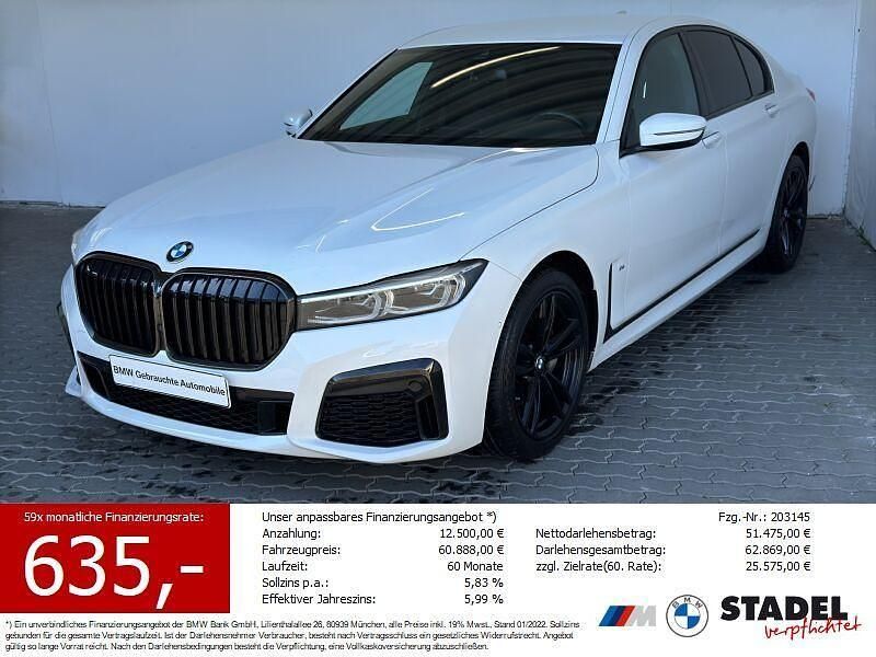 Alpinweiss uni Gebraucht 2021 BMW 730 M Sport Limousine | 55.440 € (Fairer Preis) - Bild 1/4